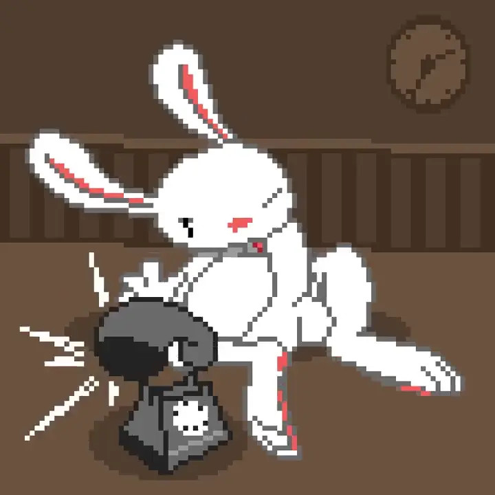 Bunny behind