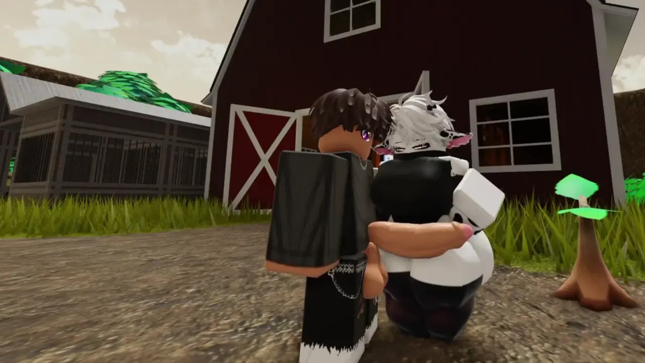 A day with a cute little cow