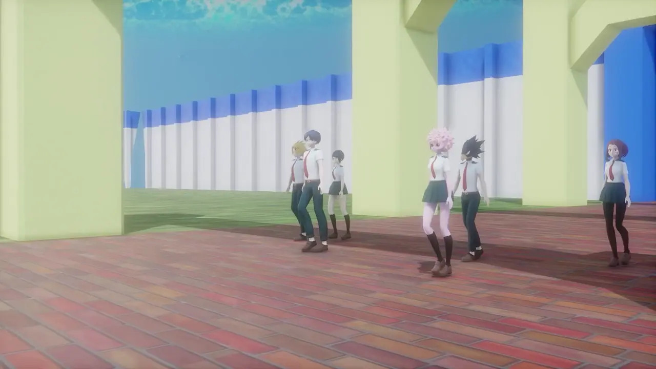 [Deku and Tsuyu-chan] Morning sex training at school