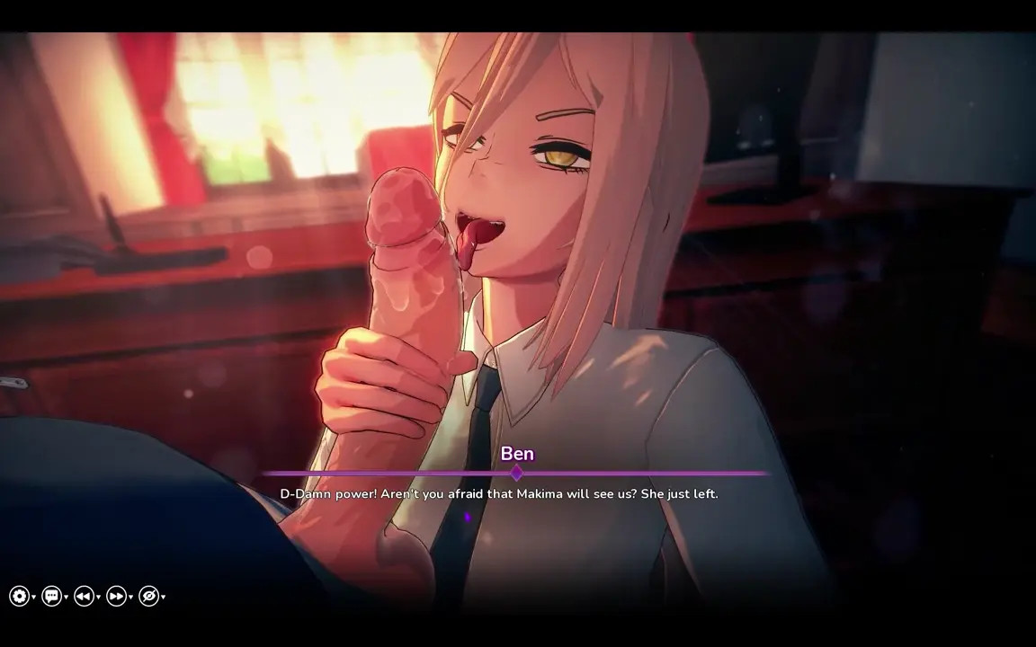 My hentai fantasy power blowjob