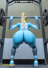 Samus Squat Lifting