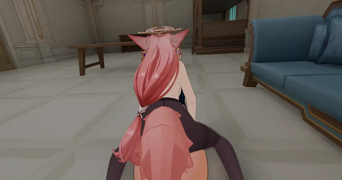 Full video of Yae Miko and Mirror Maiden Futa.