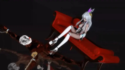 beautiful girl inserts heel into urethra