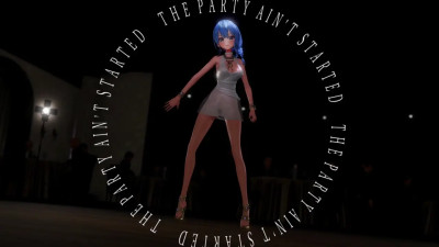 [4kmmd]BIBBIDEBA Hoshimachi Suisei Mini-Skirt See-Through