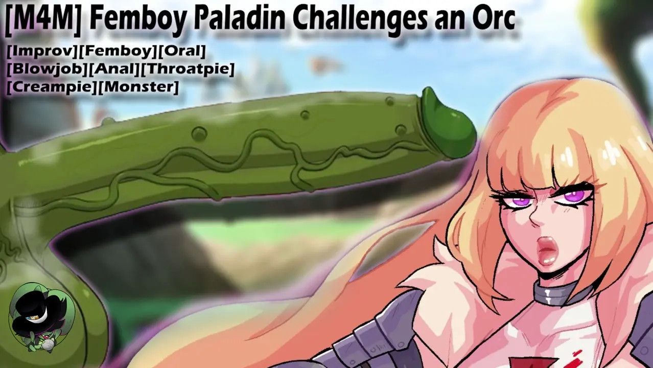 [M4M] Femboy Paladin Challenges an Orc