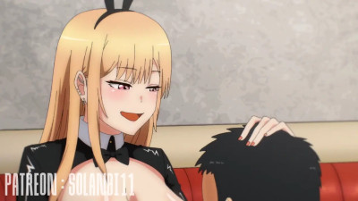 Gojo Sucking Marin's Tits (Dress-Up Darling)