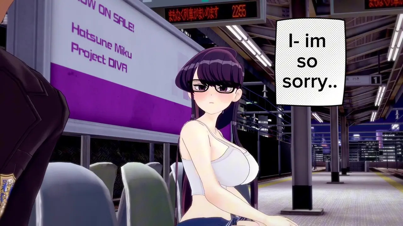 NTR Komi-san empty train station (Naoomi3004)