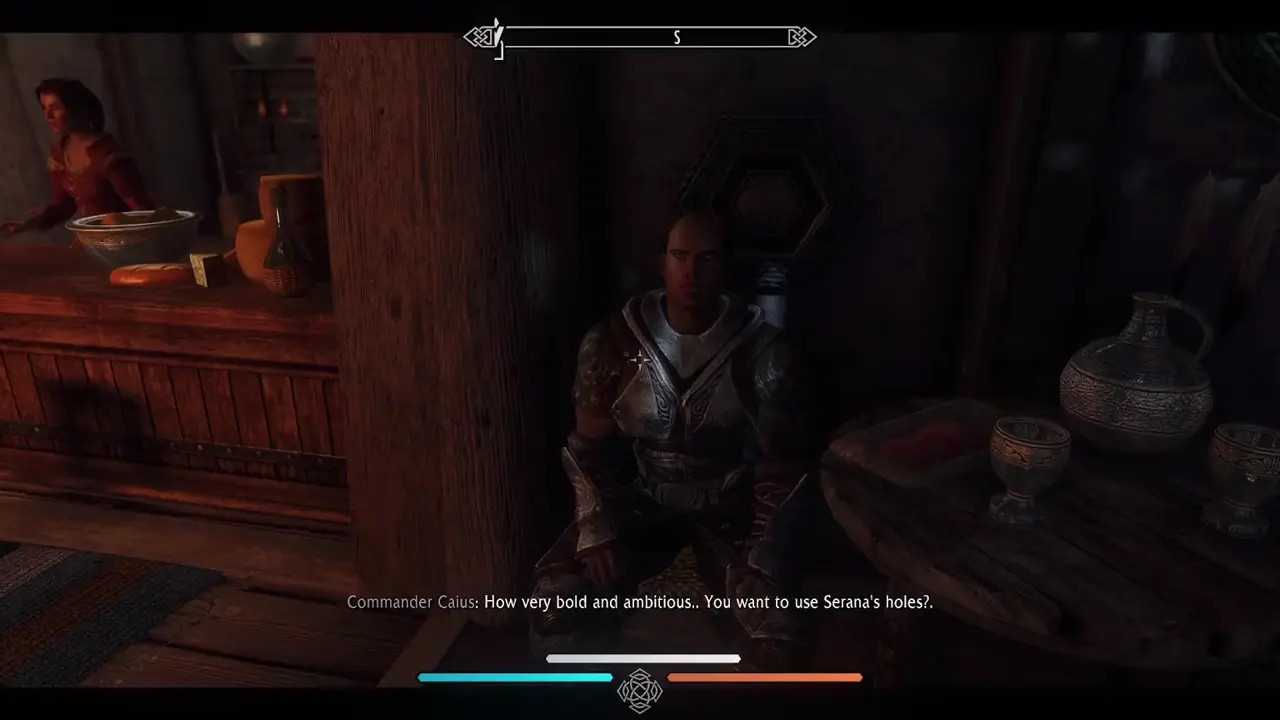 Serana with trolls