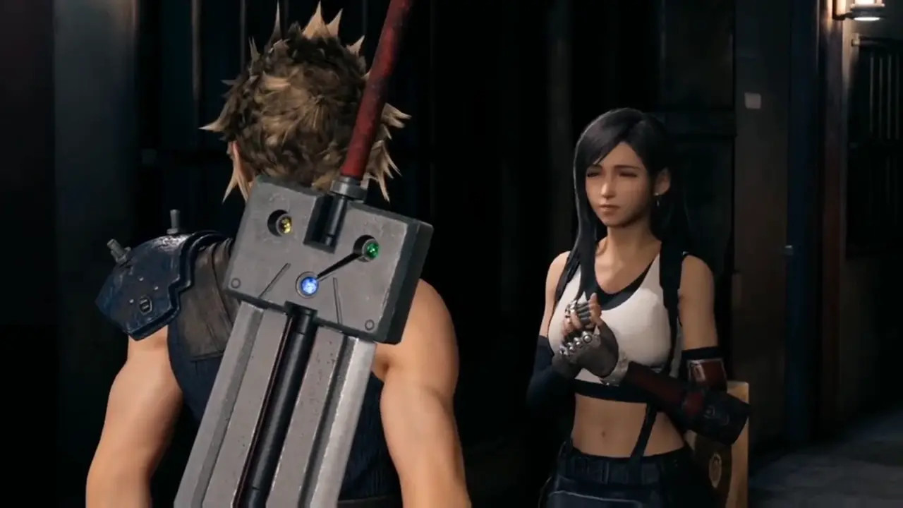 Tifas evening with cloud vs. Barret. (FINAL FANTASY 7 REMAKE) ...ARCADE.