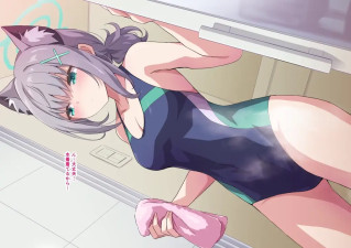 bath time with Shiroko