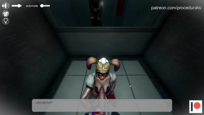 Harley stuck on an elevator (proceduralis)