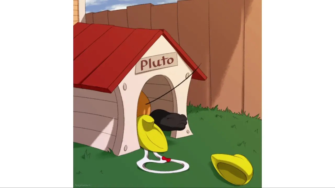 Minnie and pluto love afair