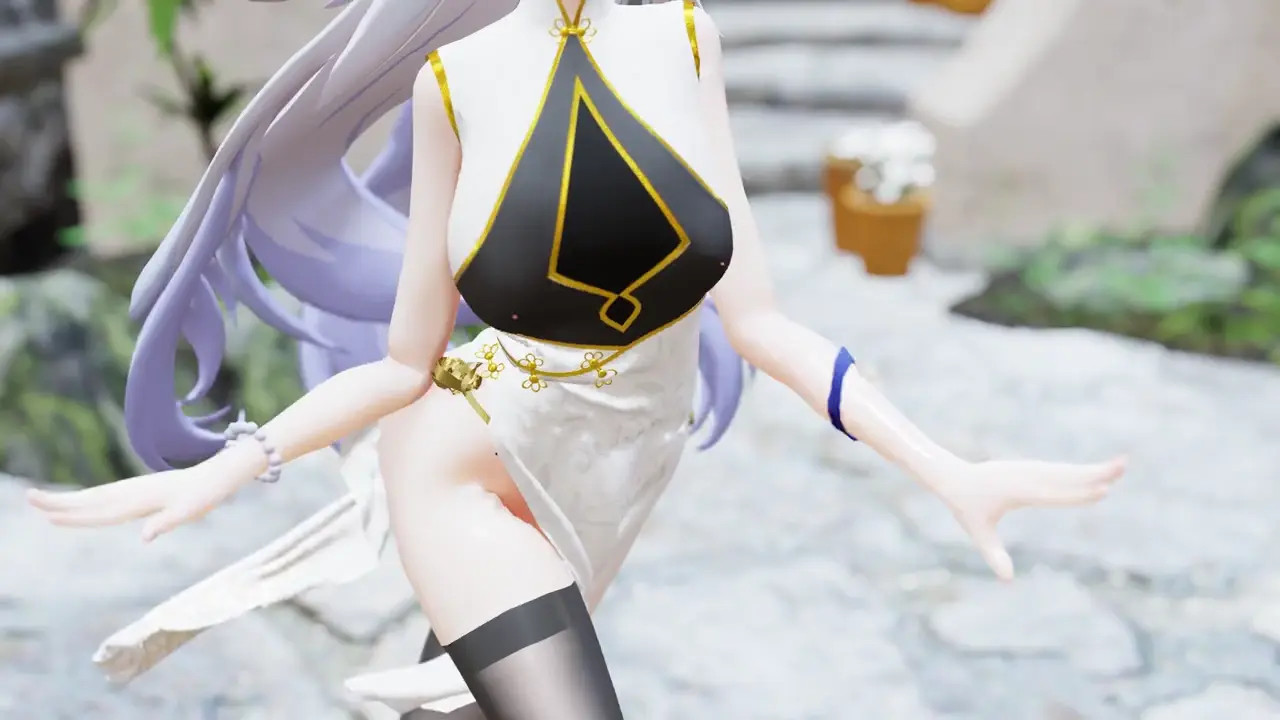 Fabric cheongsam  belly bulge horizontal screen stoma bulge uterus shedding