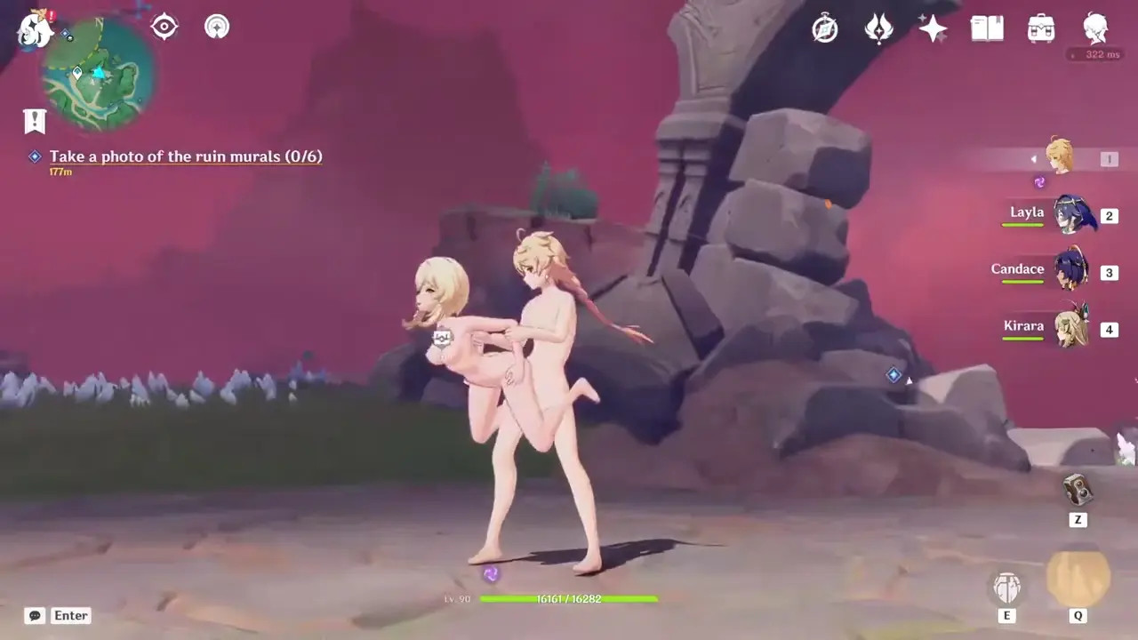 Genshin Impact Nude Mod Gameplay | Stuck on Puzzle