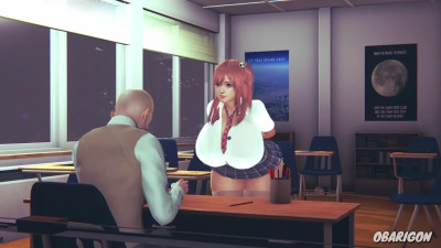 Honoka in the classroom.