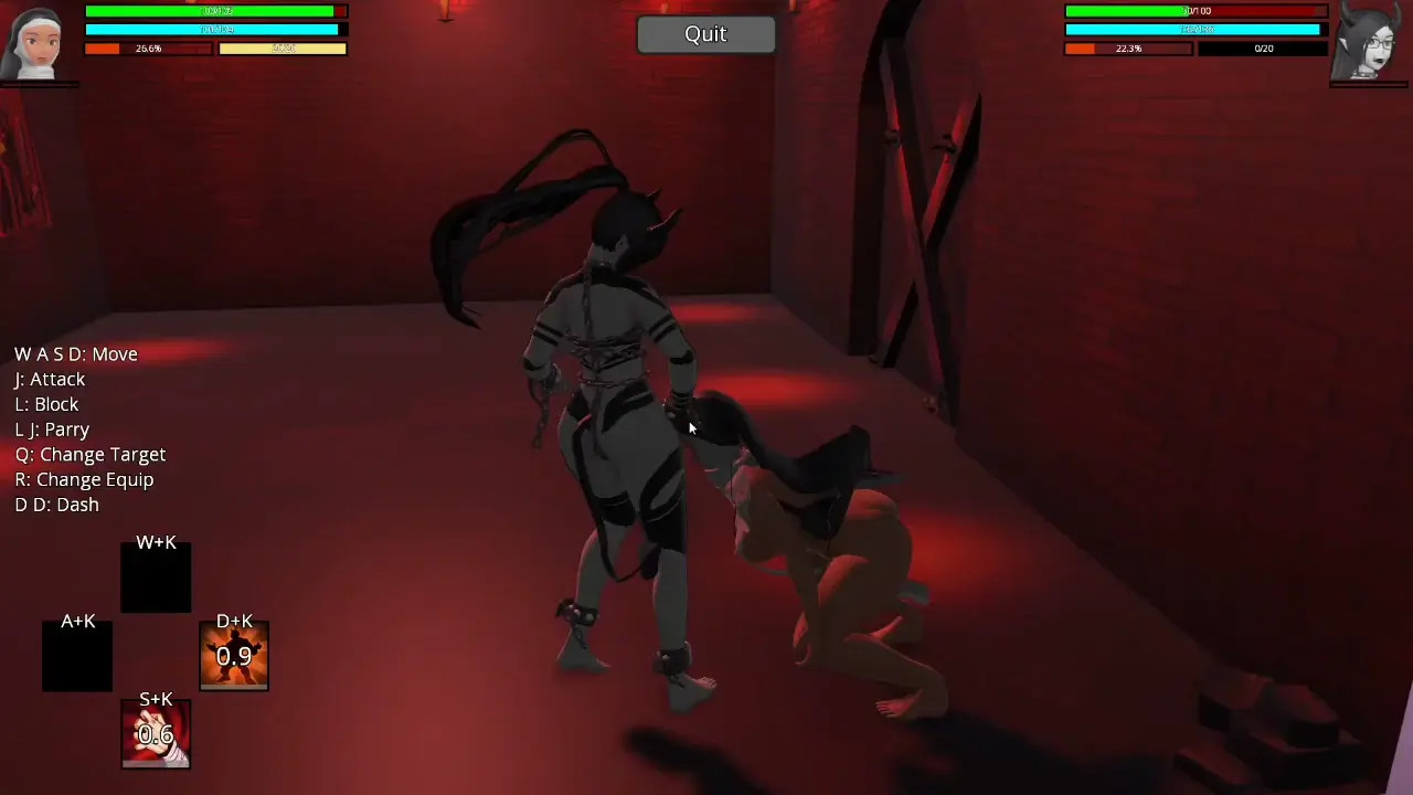 Nun vs succubus: heroine rumble 2