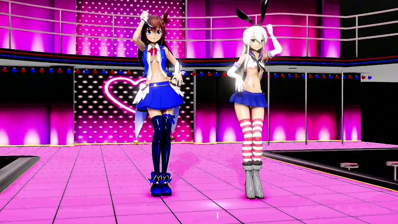 Shimakaze & Sora - Darling Dance [MMD R15] RubyMMD