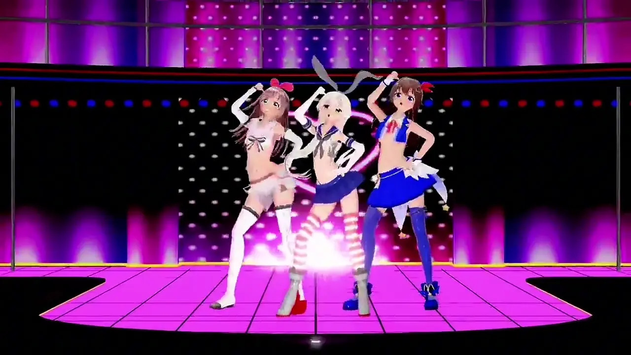 Shimakaze, Kizuna & Sora - Massara Blue Jeans [MMD R15] RubyMMD