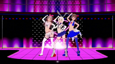 Shimakaze, Kizuna & Sora - Massara Blue Jeans [MMD R15] RubyMMD