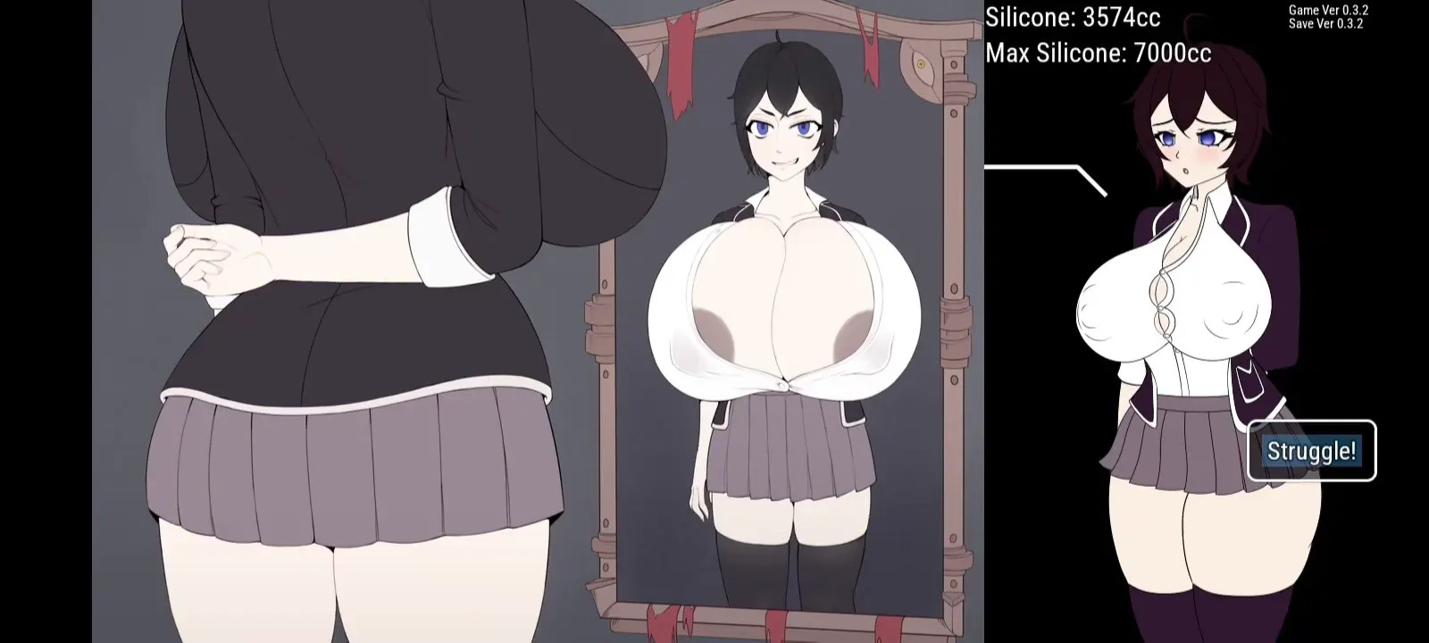 Subject: Jane -  Strange Jane scene in the mirror ( No lips )