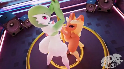 Gardevoir And Lopunny Pole Dancing