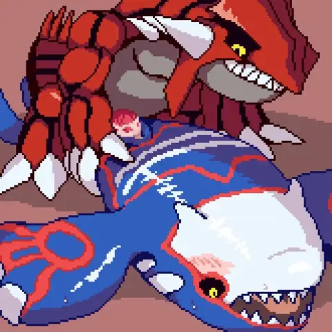Groundon Fuck Kyogre [Gomadare]