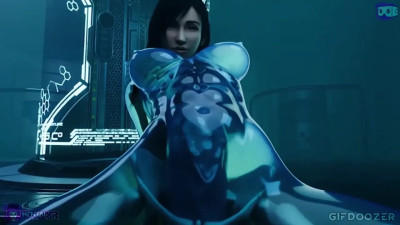 Slime Tifa dildo play
