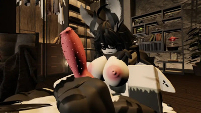 Cute moth gets fucked by a big dicked furry in Roblox