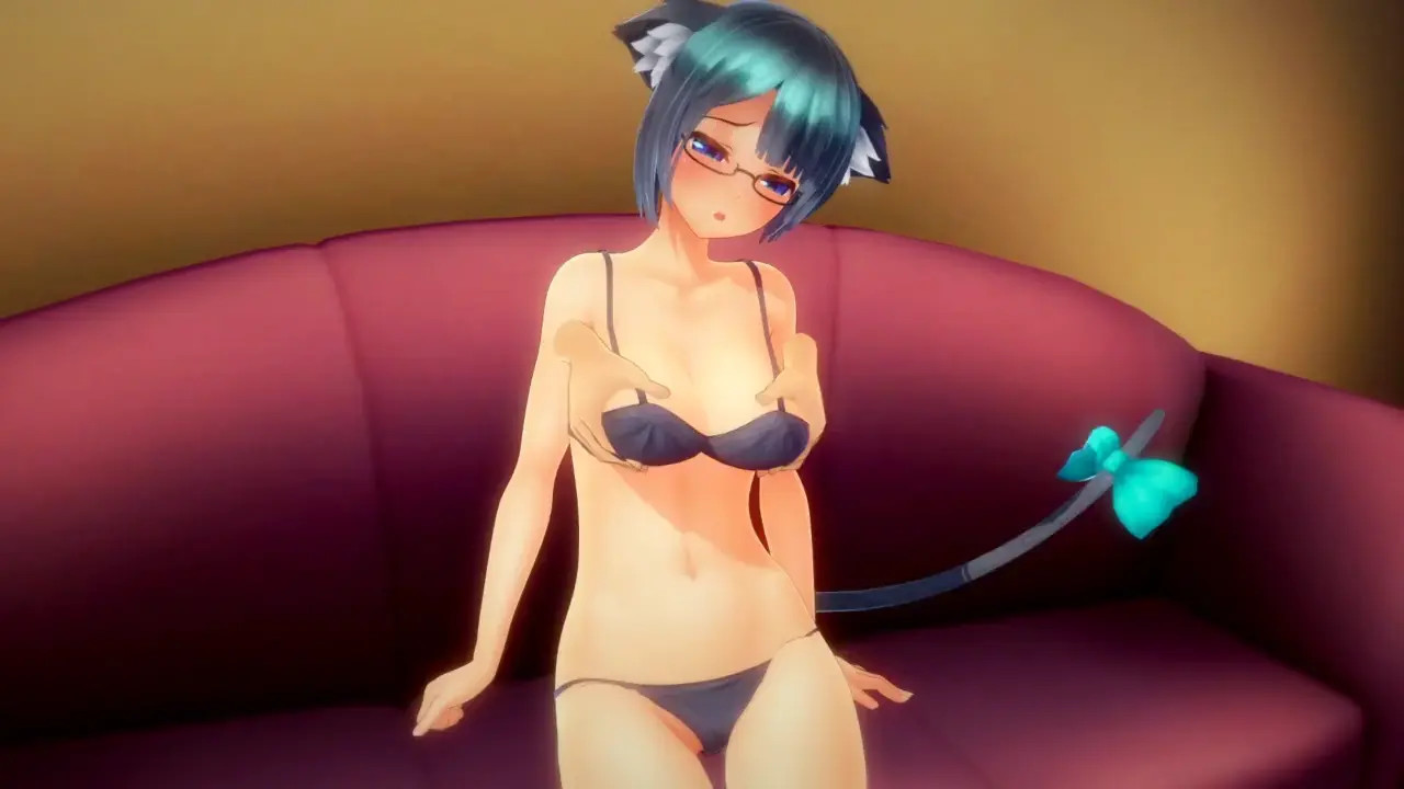 Neko girl with glasses sex