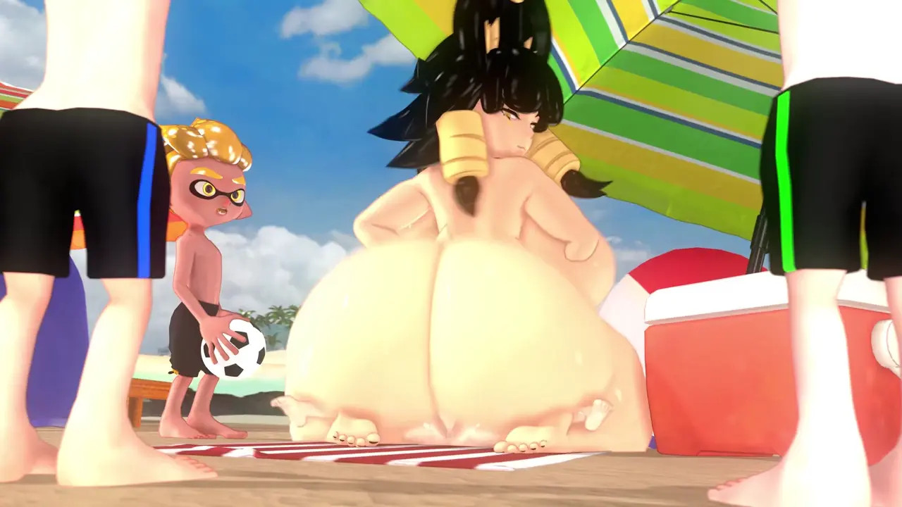 Amelia riding inkling boy