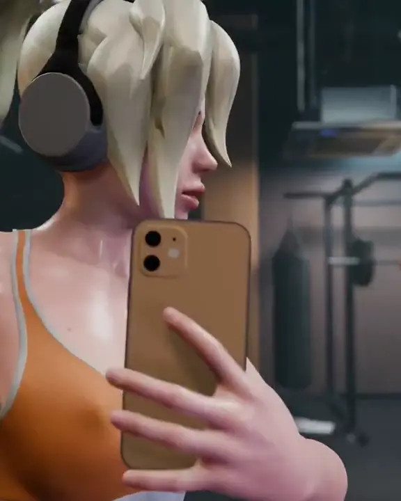 Pharah and Mercy at The Gym [OverFans_]