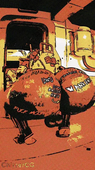 /Comic Style/ [ChitterCG] Big Ass Robot twerking for camera