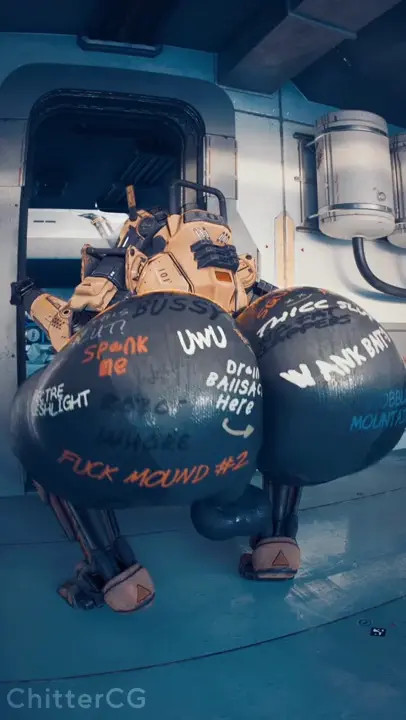 [ChitterCG] Spectre Jiggling his ass