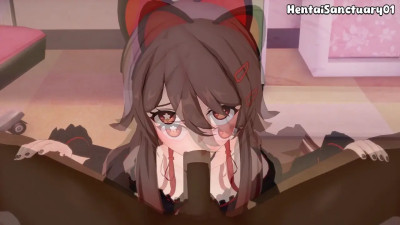 Hu Tao Anal Punished by BBC — Genshin Impact