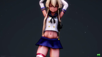 Shimakaze - Mouth of Truth (C ver.) [MMD R15] Delor