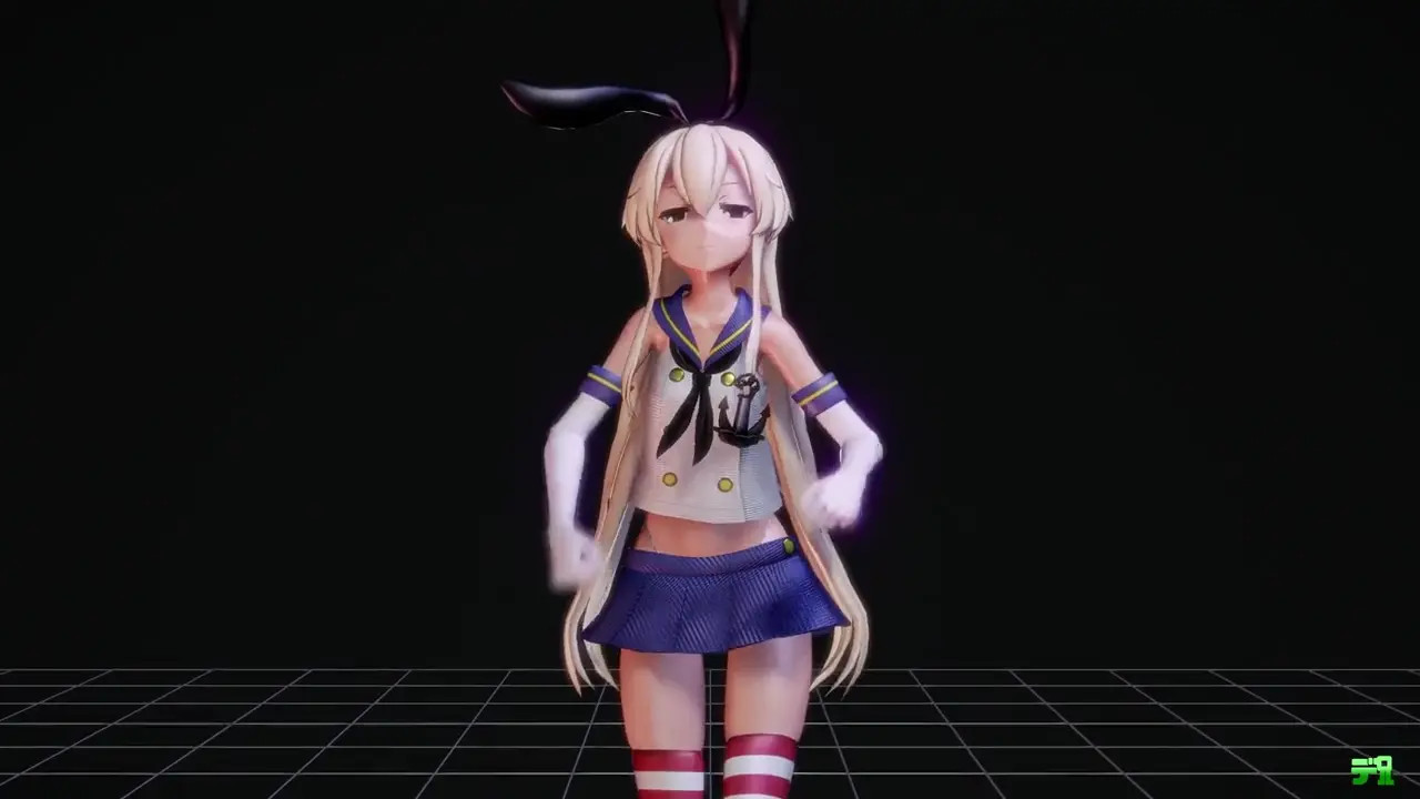 Shimakaze - Kamippoi Na (C ver.) [MMD R15] Delor