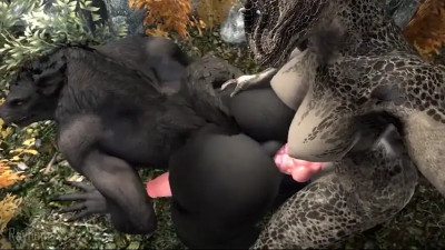 Argonian fucking werewolf