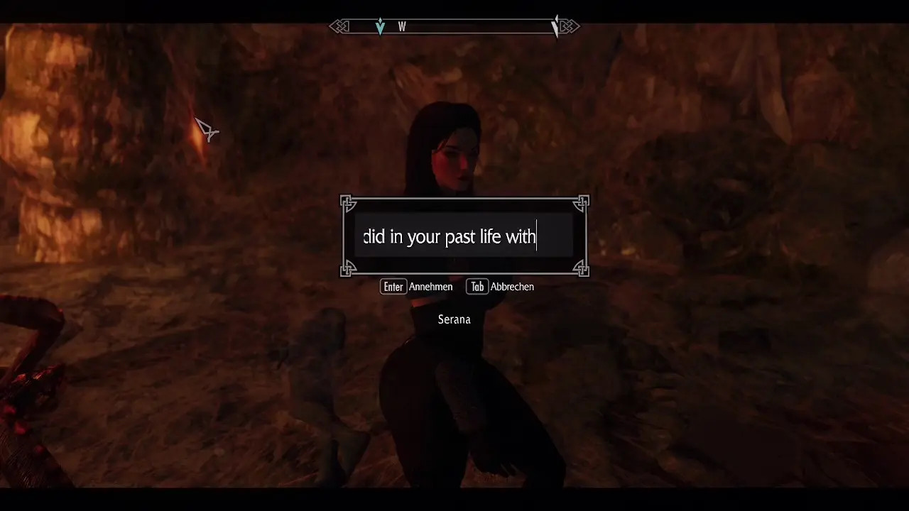 Serana with spider
