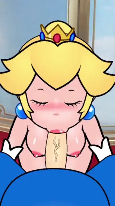 Peach blowjob