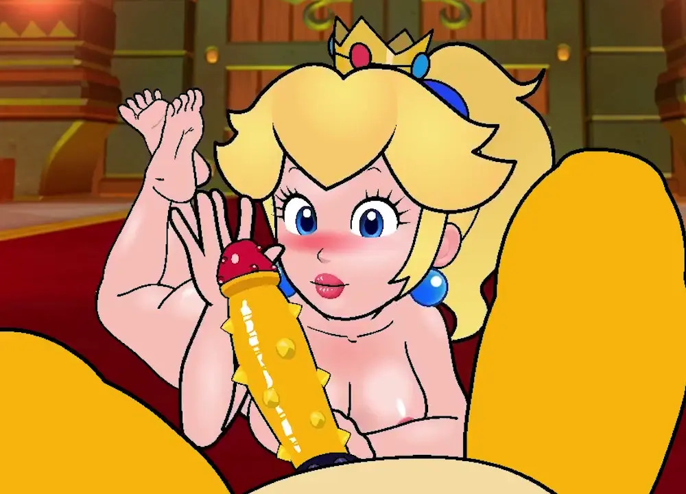 Bowser x Peach Teasing Handjob (early)