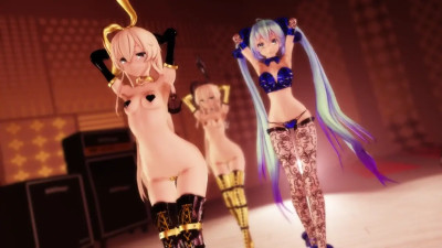 Shimakaze x2 & Miku - Mirrrrrors [MMD R15] Hamselvish