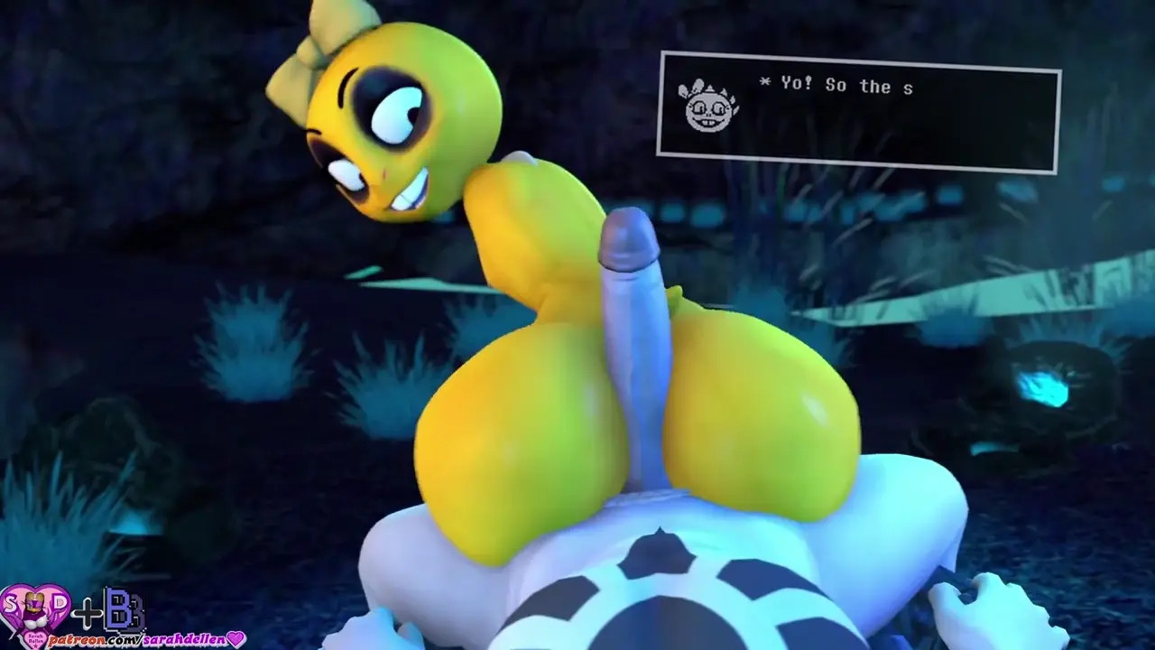Monster Kid and Asriel in the Forest of nowhere