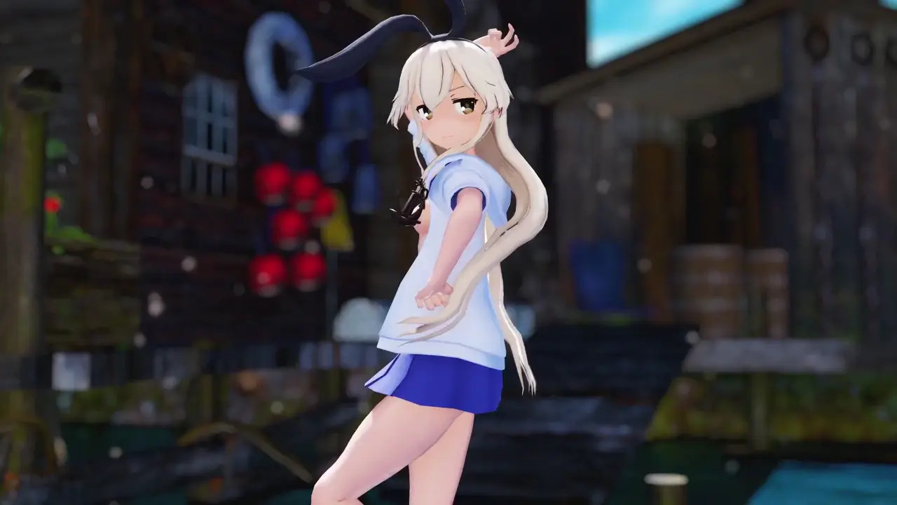 Shimakaze - Deep Blue Town [MMD R18] Airiiria