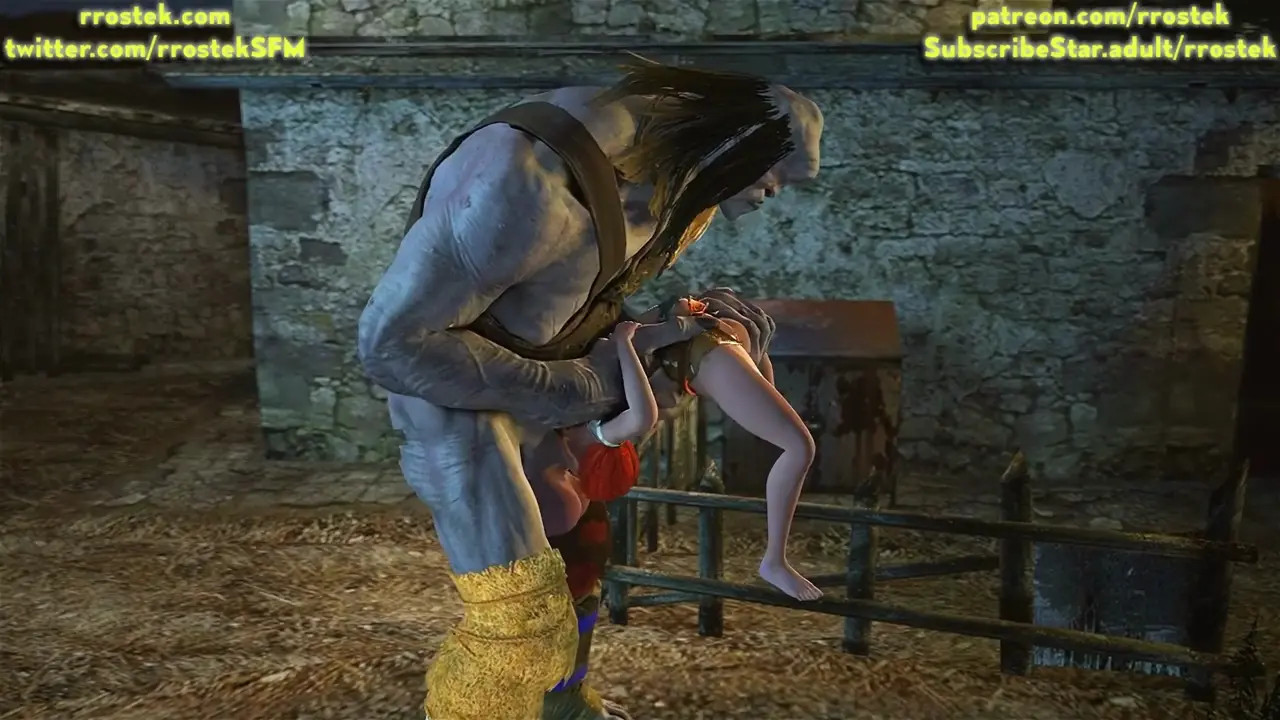 Triss Merigold captured by Gaint Cyclop monster