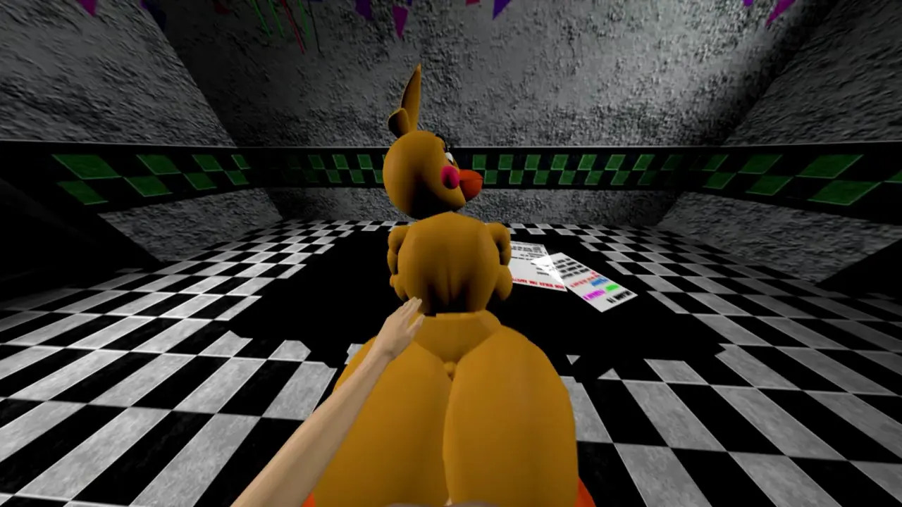Toy chica in the office