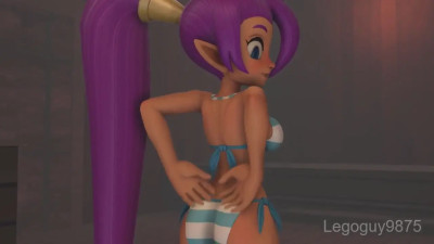 Relaxing time with Shantae and Nega Shantae
