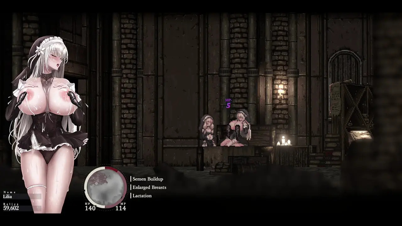 Sinisistar 2 - Haanja helps Lilia to treat expanded breasts.