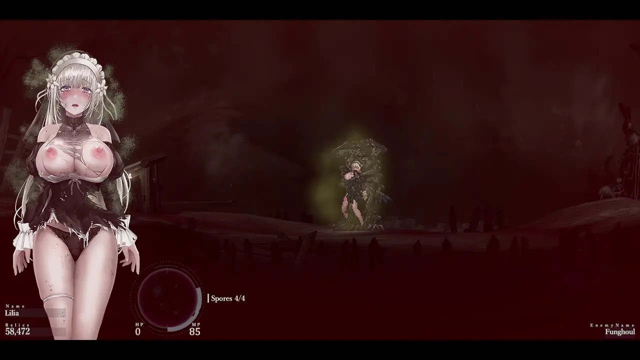 Sinisistar 2 - Lilia's body becomes a fungal bed.