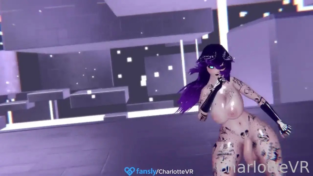 Goth Futanari MMD dance