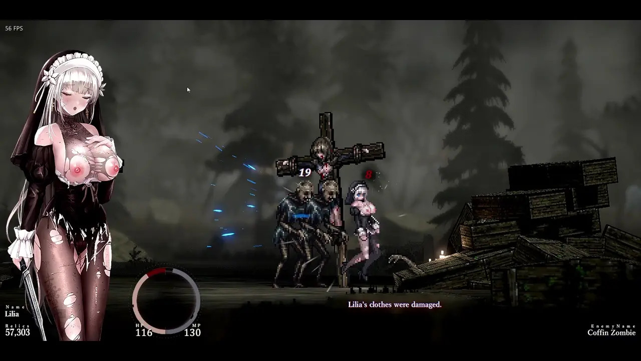 Sinisistar 2 - Gravekeeper chokes Lilia and force her to have sex.